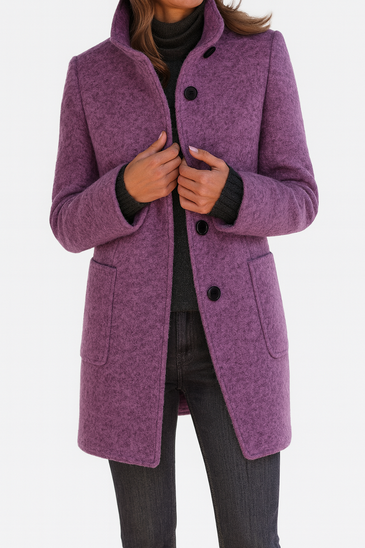 Zoé | Coat with High Collar
