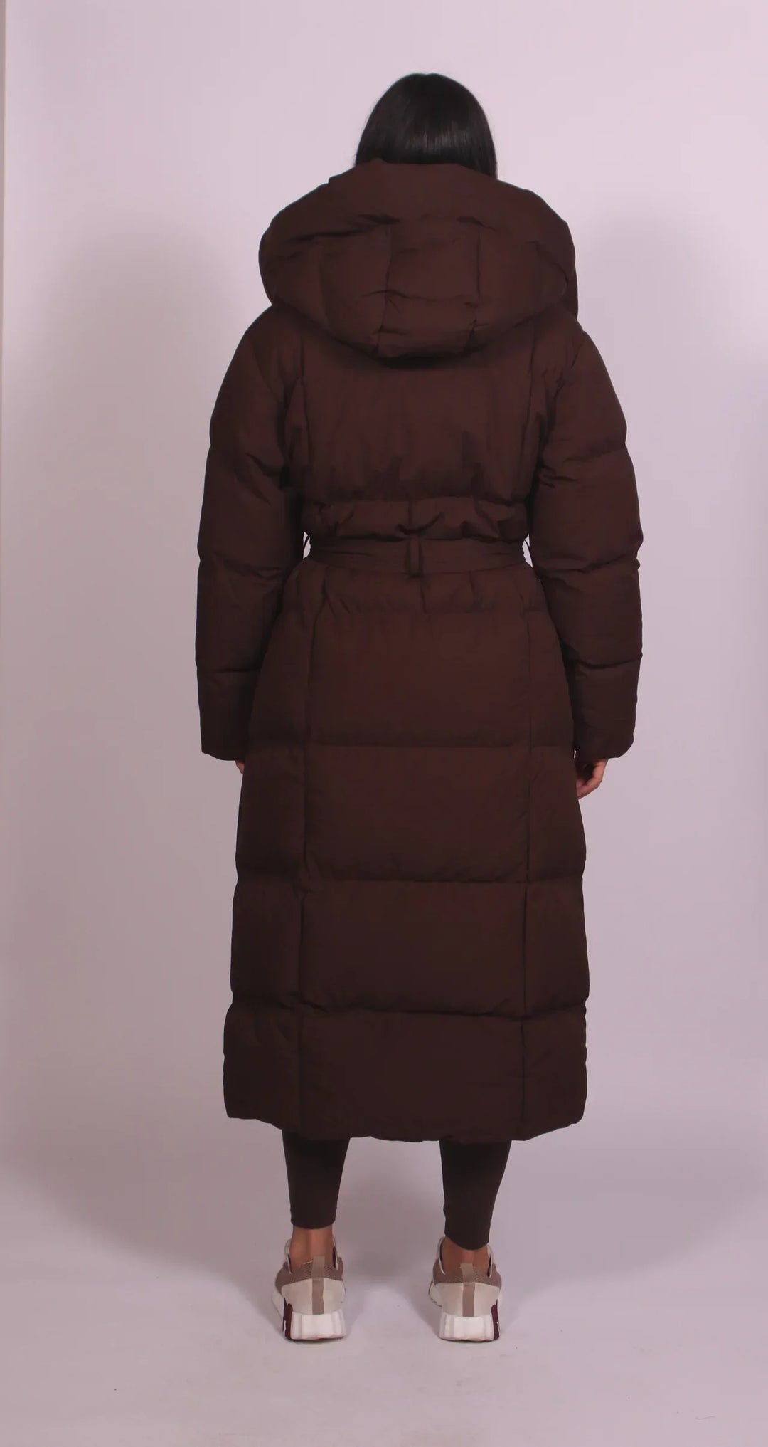 Hannah | Long Belted Puffer Coat