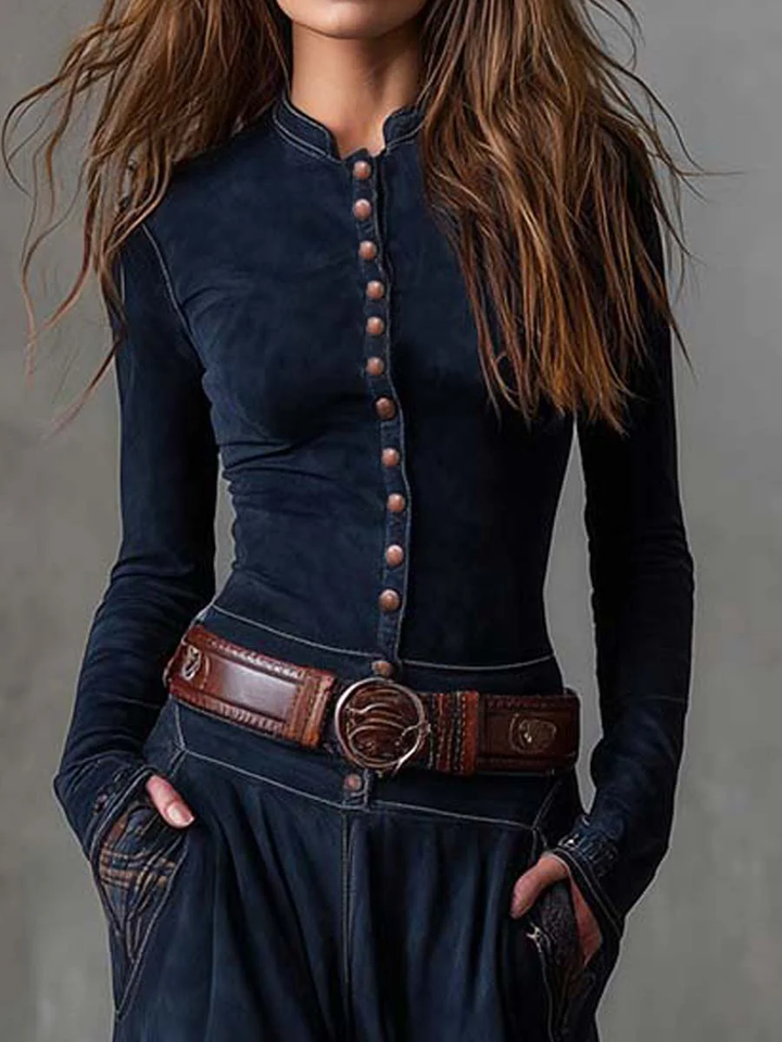 Julia | Vintage Suede Dress