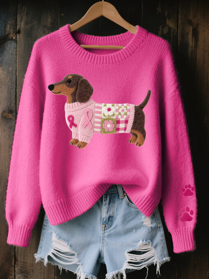 Sylvie | Knitted Jumper with cute dog